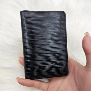 Louis Vuitton  Epi Black Pocket Organizer Wallet
